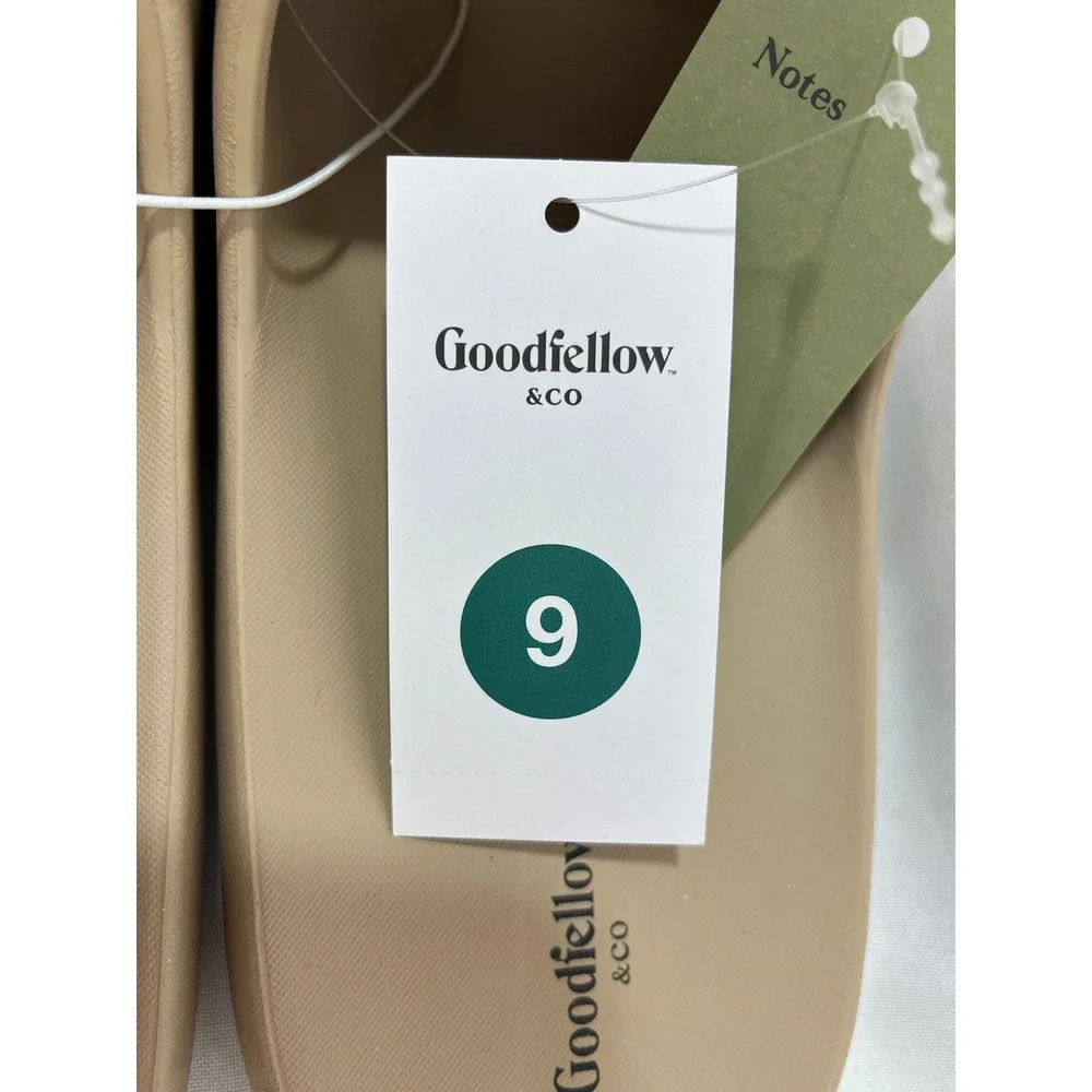 Goodfellow & Co Mens Slide Sandals Tan Beige Size 9 F425071-Q4/22 NWT